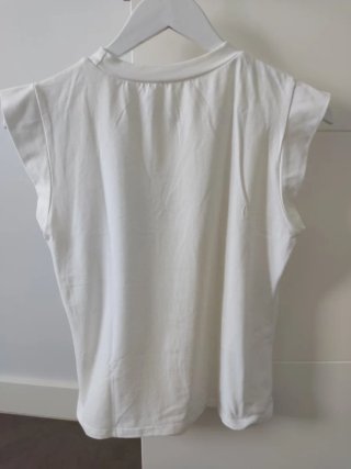 Camiseta sin mangas blanca Shein Talla S