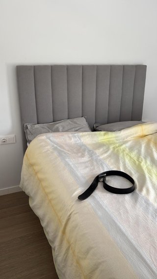 Cabezal de Cama Tapizado Gris