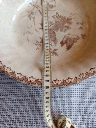 Lebrillo antiguo Pickman con pájaros