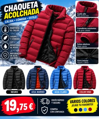 Cazadora Acolchada Roja