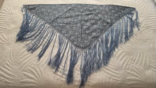 Pico Baturra azul, gris, negro, raso poliester