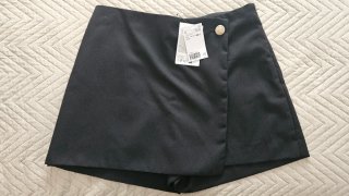Falda pantalón negra
