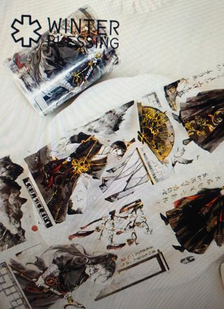 Cinta Washi Japonesa Winter Blessing