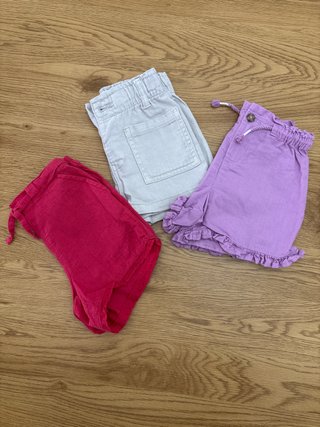 Pack de 3 pantalones cortos talla5 Zara lefties