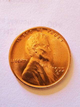 MONEDA 1 CENTAVO LINCOLN.1955S.COMO NUEVA.