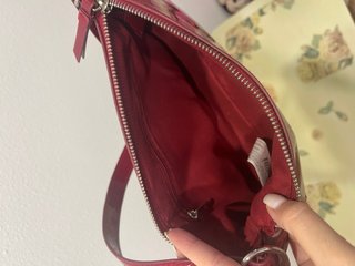 Bolso charol rojo