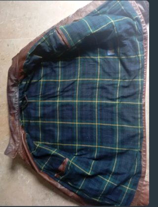 Chaqueta de Piel Polo Ralph Lauren Talla L y2k