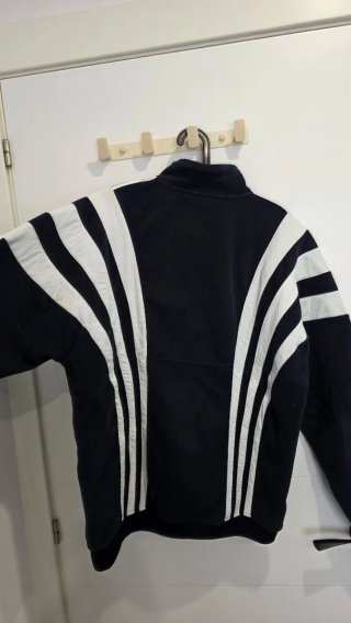 Sudadera Polar Adidas Originals Mid Zip Azul/Blanc
