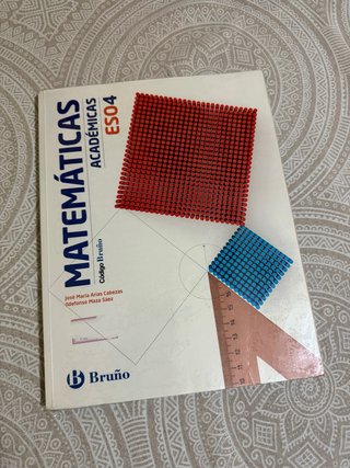 Libro matemáticas académicas 4 ESO, BRUÑO, nuevo