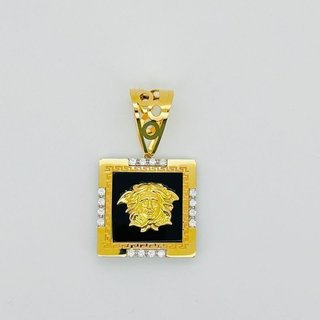 COLGANTE CUADRADO MEDUSA ONIX GRECA CIRCONITAS.