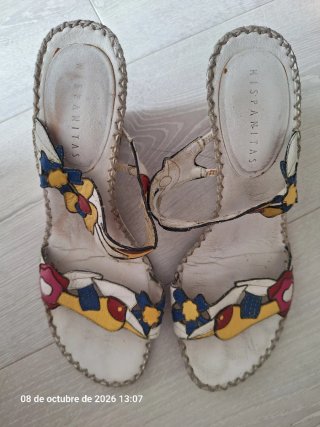 Sandalias de tacón Hispanitas de piel