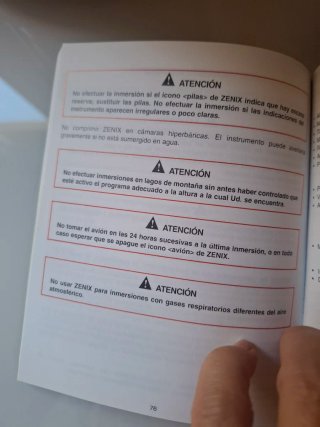 Ordenador de buceo Sporasub Zenix
