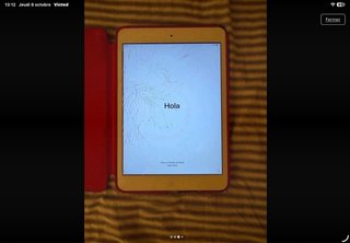 iPad mini 2 con pantalla rota