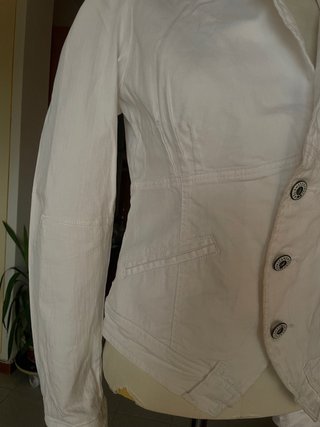 Giacca bianca in cotone