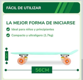 Skate para Niños Verde Menta