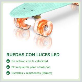 Skate para Niños Verde Menta