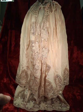 Traje de Bautizo Encaje y Seda