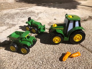 Set de 3 Tractores de juguete John Deere