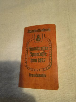 Libreta de ahorros alemana Hamburgo 1827