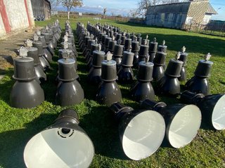 110 Lámparas Industriales Esmaltadas Antiguas