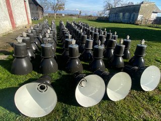 110 Lámparas Industriales Esmaltadas Antiguas