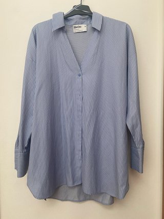 Camisa oversize rayas Rita Ora M sin usar