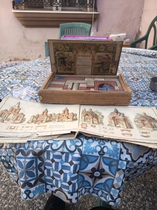 Juego de Construcción de Piedra 1900 aleman