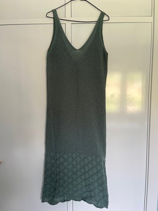 Vestido de encaje verde