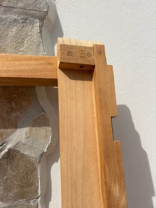 Estructura Cama Dosel Madera 180cm ancho