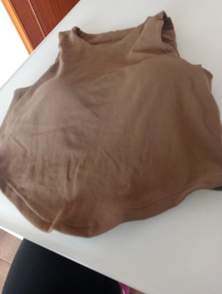 Top corto donna marrone taglia unica