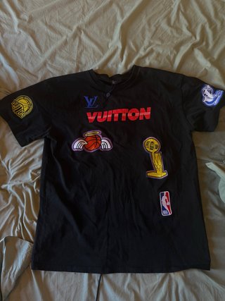 Camiseta Louis Vuitton x NBA Negra Talla Única