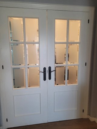 Puerta doble cristal 142cm