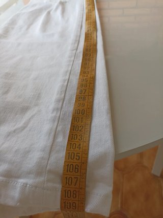Pantalón Vaquero Blanco Zara Trafaluc Talla 38