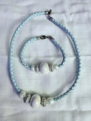 Conjunto de Collar y Pulsera Turquesa