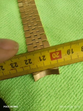 Correa de Reloj Tipo Jubilee Dorada sin  estrenar