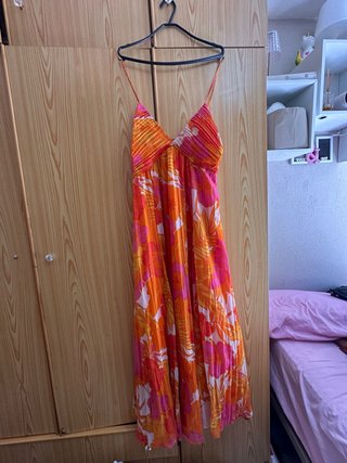 Vestido Largo Tropical Mango MNG
