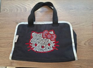 Bolso Hello Kitty Negro con Pedrería