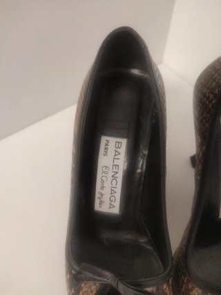 Zapatos de tacón Balenciaga piel serpiente
