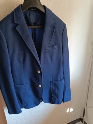 Americana Zara Azul Hombre