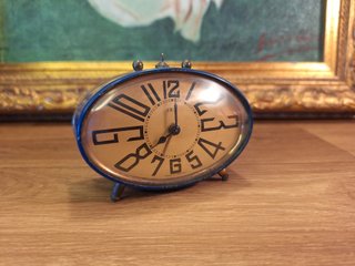 Reloj Despertador de Viaje Antiguo con Estuche