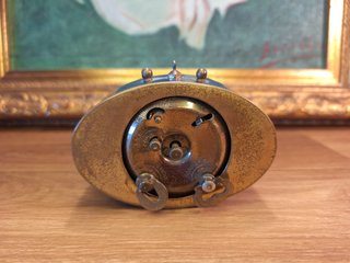 Reloj Despertador de Viaje Antiguo con Estuche