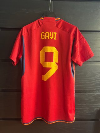 Spain Adidas 2022-23 Home Shirt Gavi 9 Oficial
