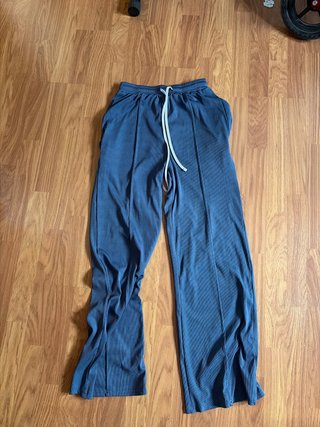 Pantalones anchos azules