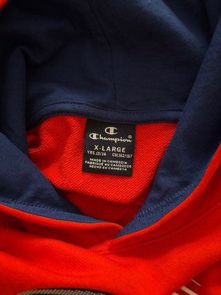 Sudadera Champion Roja con Capucha