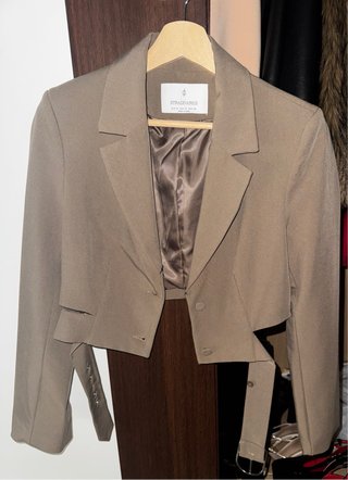 Blazer Beige Stradivarius Talla S