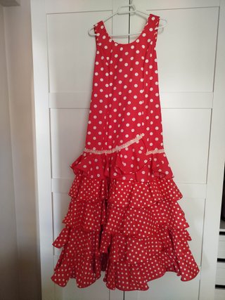 Traje Flamenca Niña CREACIONES OLIVARES Talla 12 a