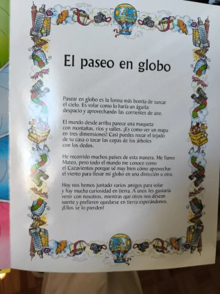 LIBROS-POP-UP EL PASEO EN GLOBO