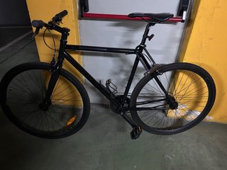 Bicicleta Fixie Negra.