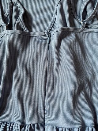 Mono azul de tirantes ancho