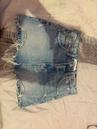 Falda vaquera Pull&Bear azul